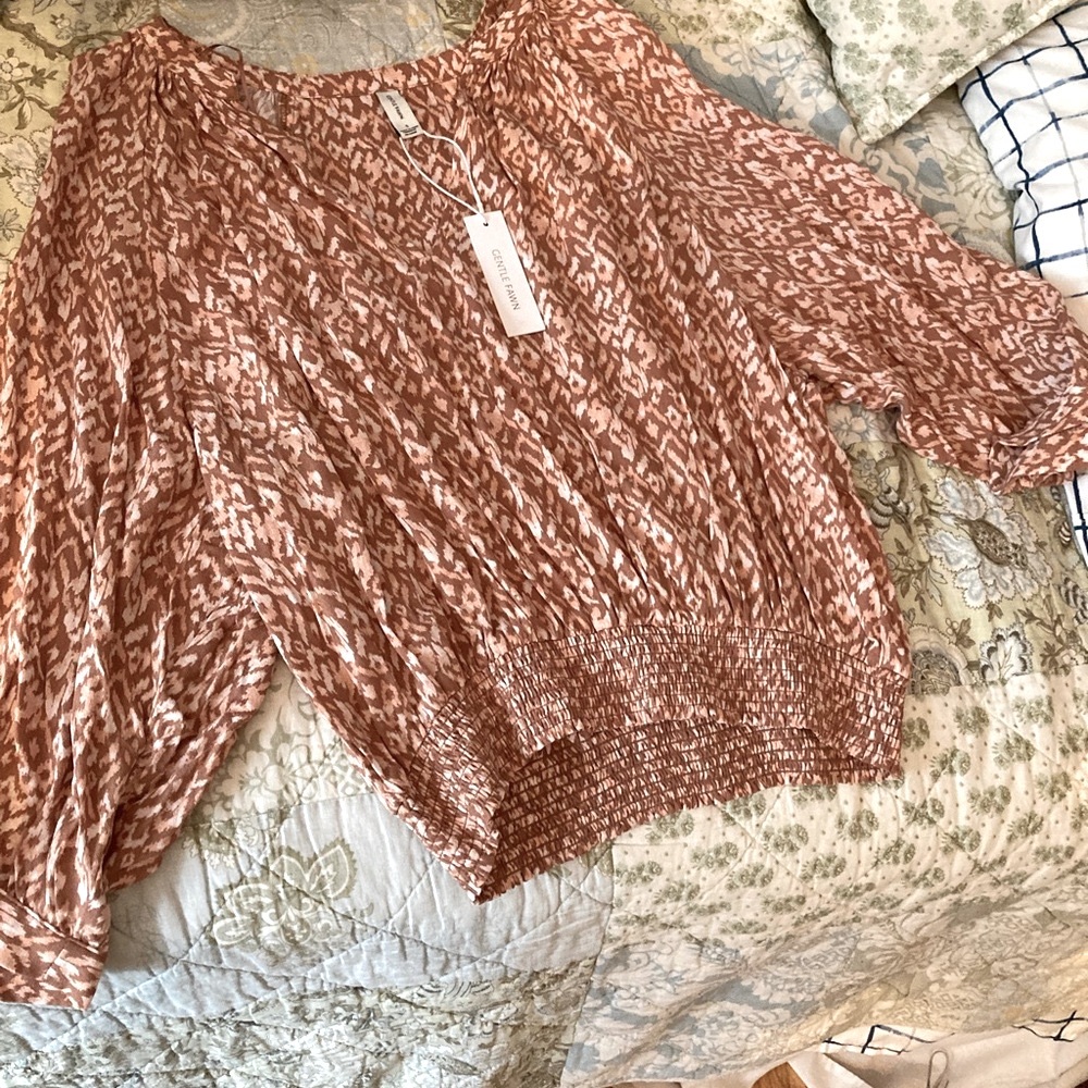 NWT SzS gentle fawn hazel top in clay texture - Picture 9 of 11